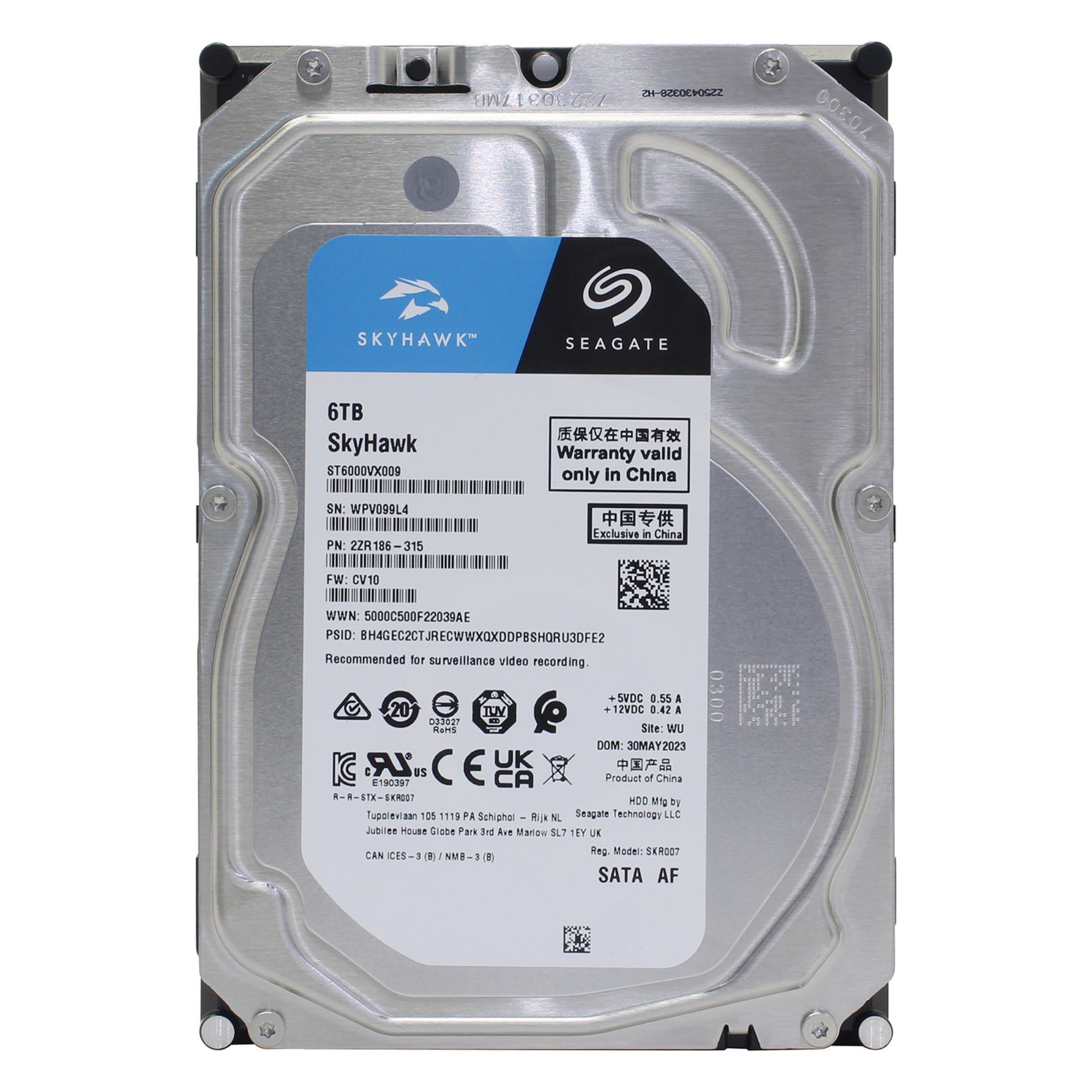 Seagate code. Seagate skyhawk st6000vx009.