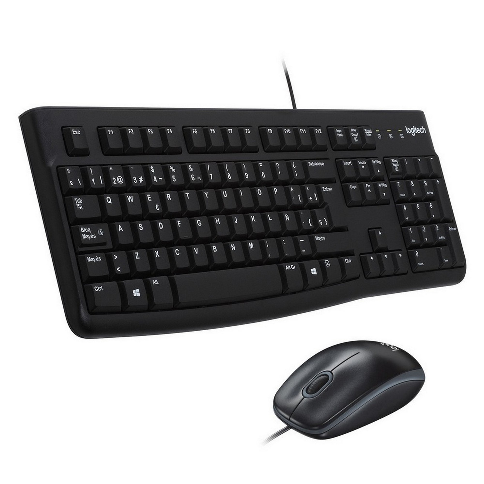 Комплект клавиатура+мышь Logitech MK120 (920-002561) - купить в Leotech, цена на Мегамаркет