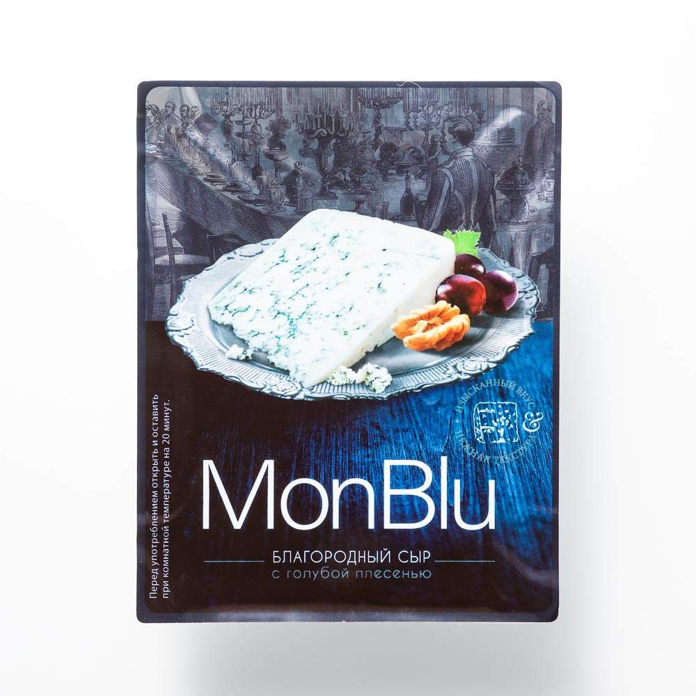 Купить сыр мягкий Mont Blu с голубой благородной плесенью 500 г, цены на Мегамаркет | Артикул: 100026605947