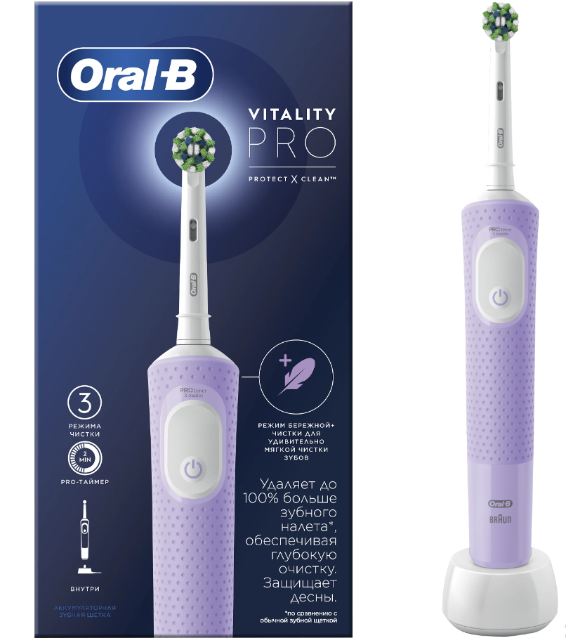 Электрическая зубная щетка Oral-B Vitality Pro Protect X Clean .