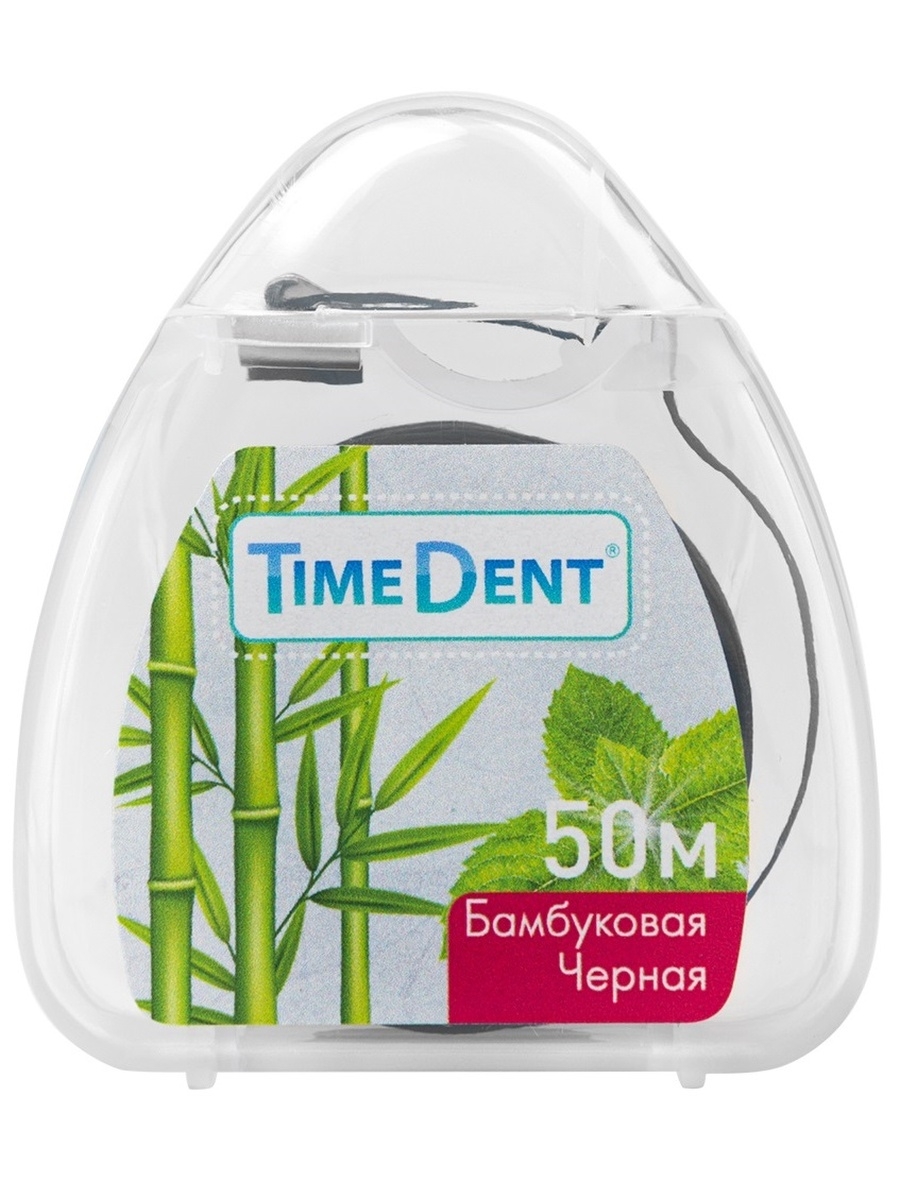 Time dent. Зубная нить TIMEDENT мята 50м. TIMEDENT