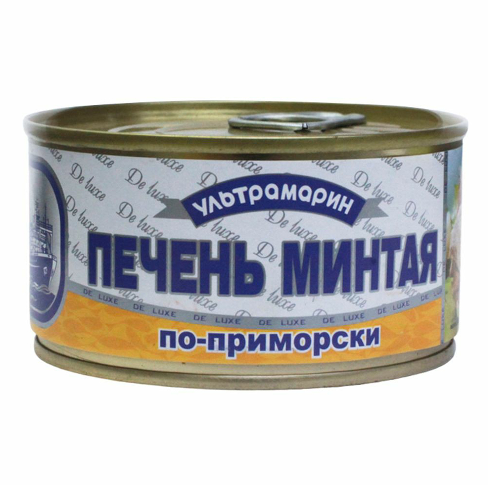 Печень минтая Ультрамарин По-приморски кусочки 185 г