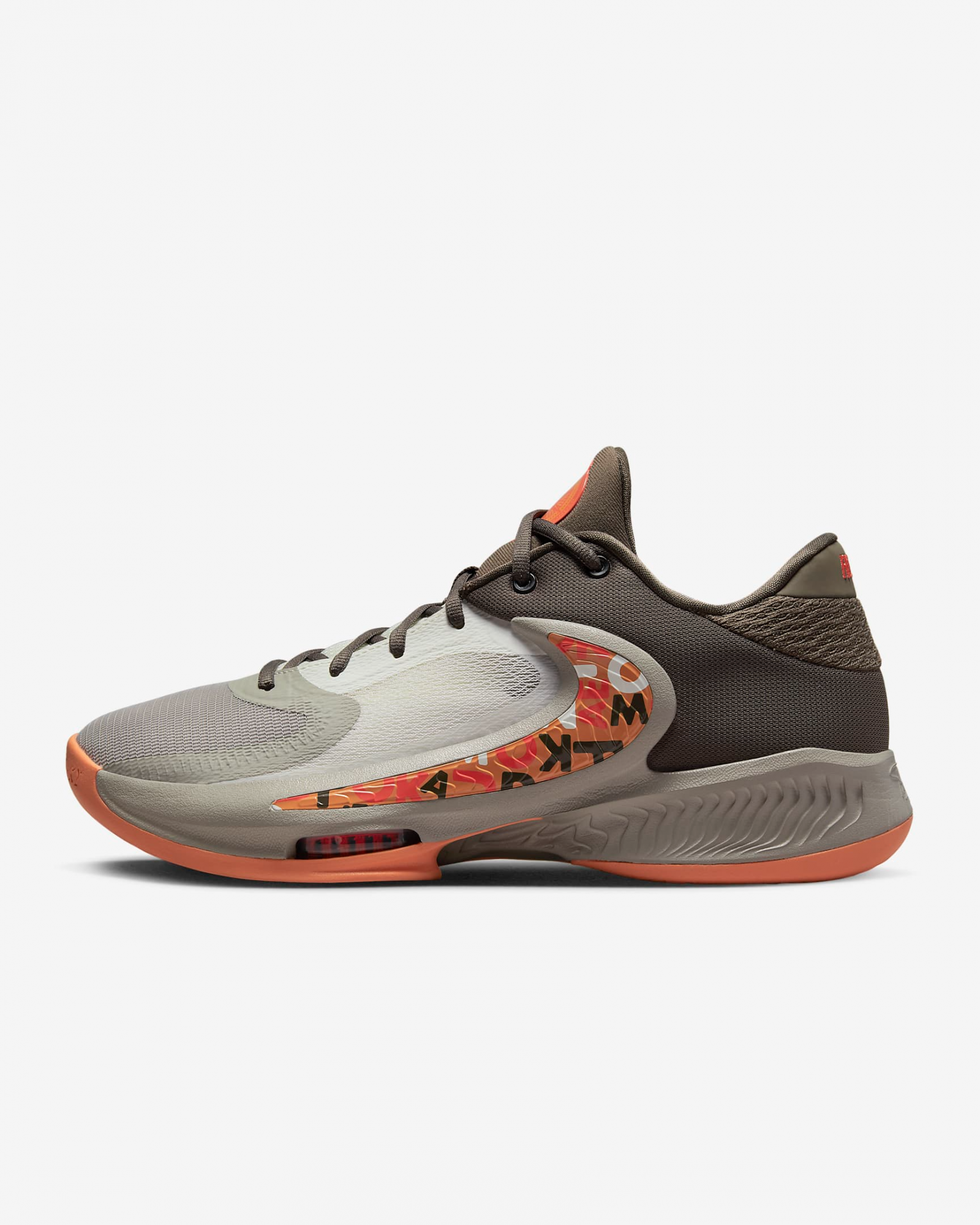Кроссовки унисекс Nike ZOOM FREAK 4 LETTER BROS оранжевые 10 US