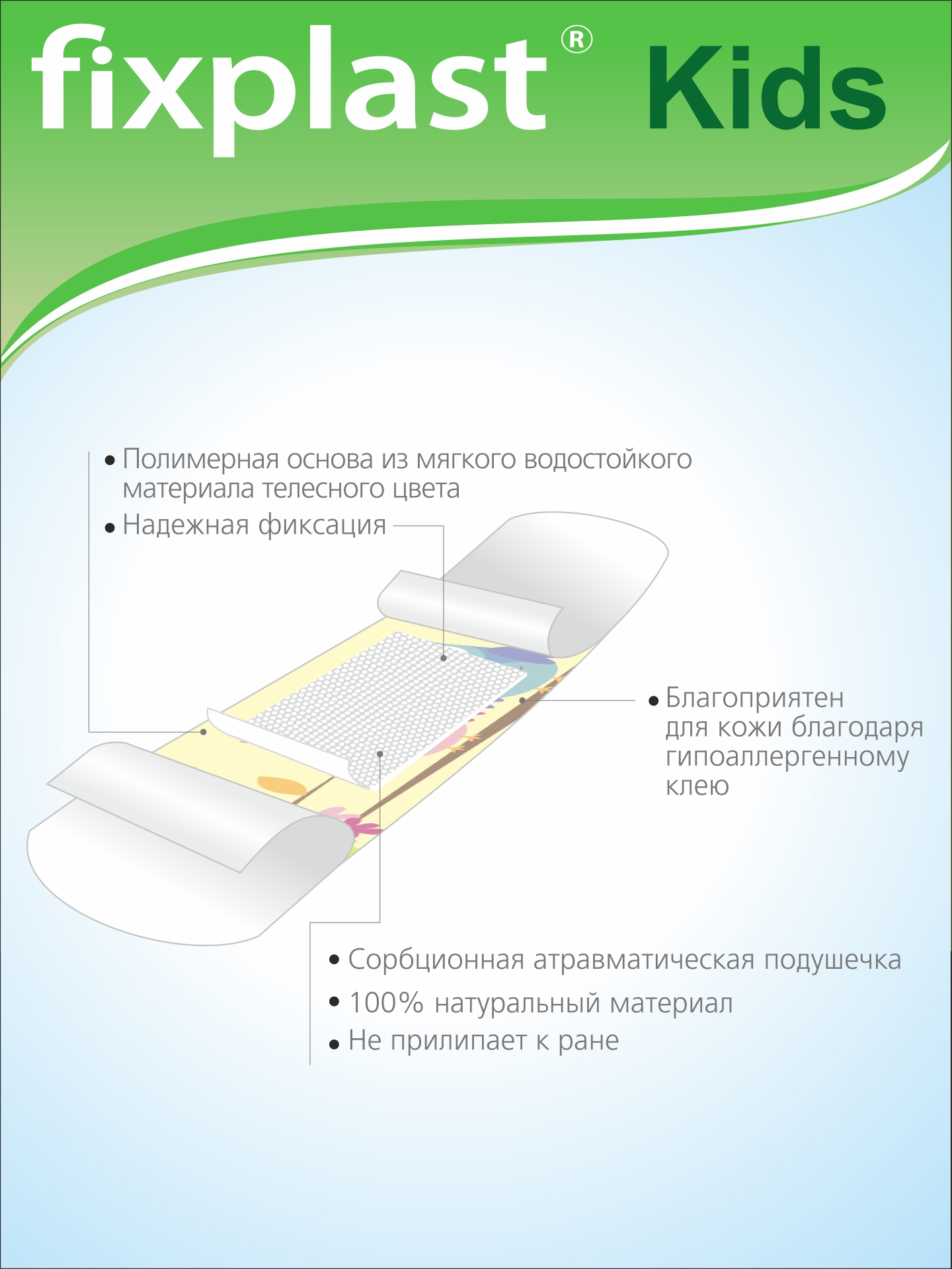 Honey kid пластырь с рисунком