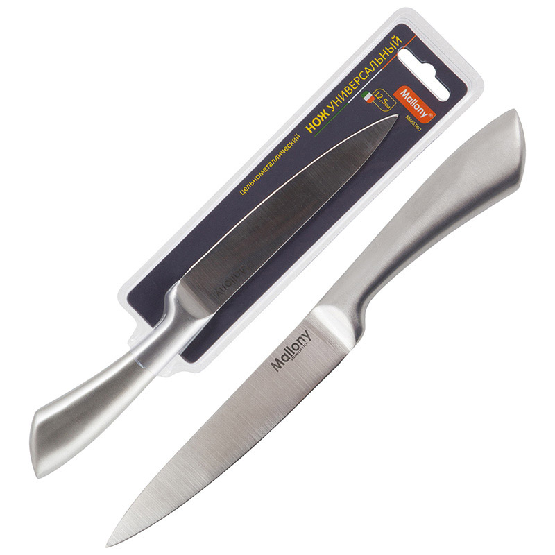 Нож цельнометаллический MAESTRO MAL-04M универсальный, 12,5 см (920234)