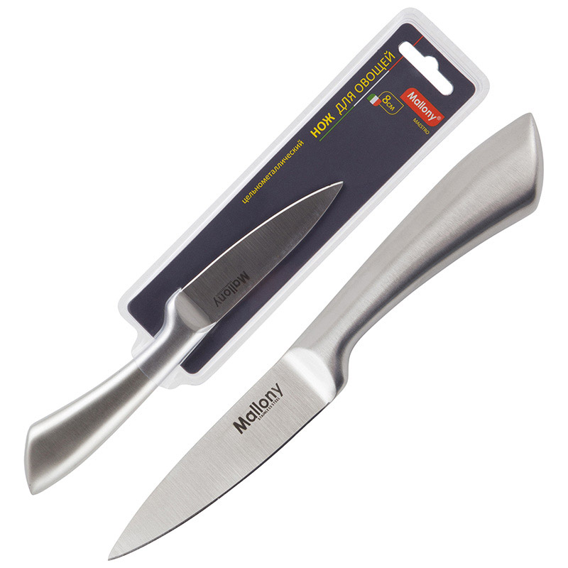 Нож цельнометаллический MAESTRO MAL-05M для овощей, 8 см (920235)