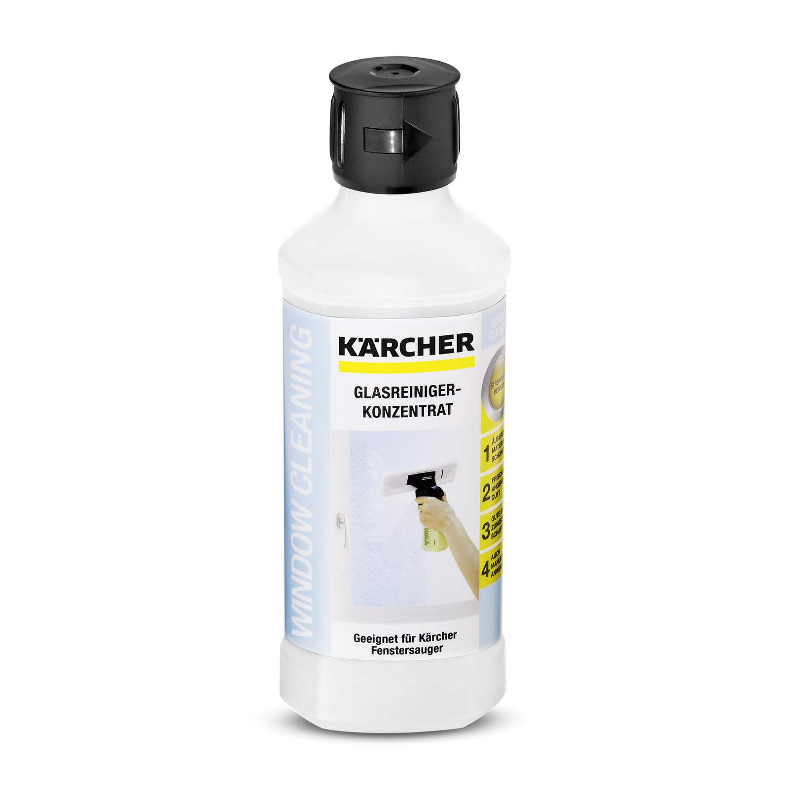 Средство-концентрат для чистки стекол Karcher RM 500 6.295-796.0, 0,5 л купить в интернет-магазине, цены на Мегамаркет