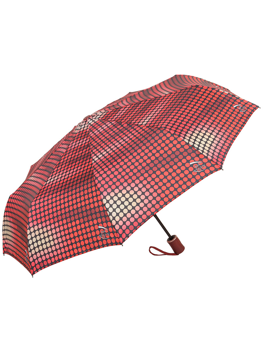 Зонт женский Rain Lucky 709-3 LCP бордовый
