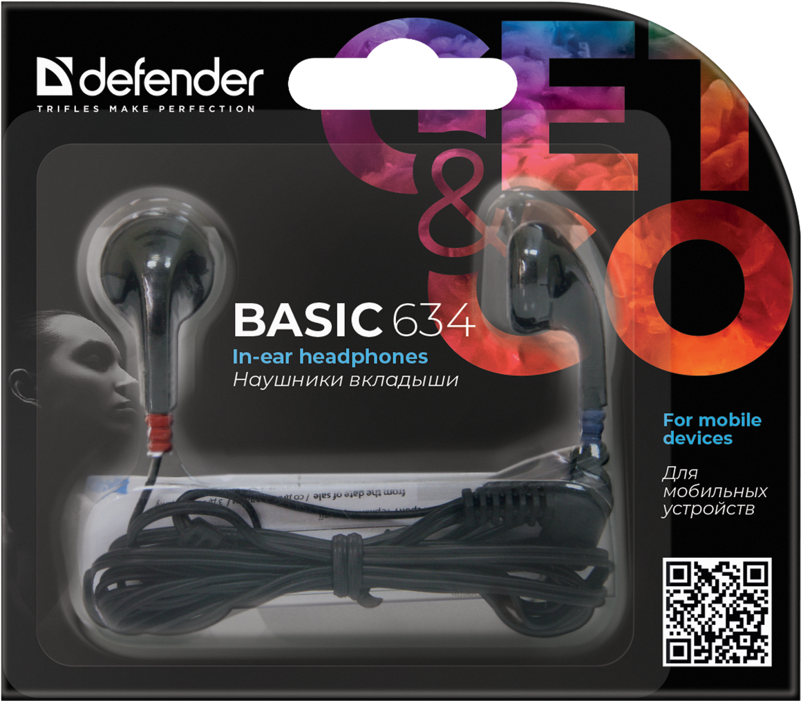 Наушники Defender Basic 634 Black