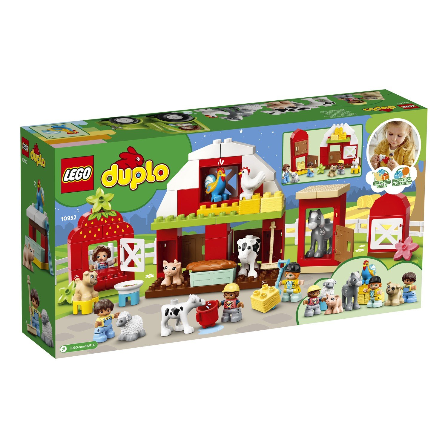 Отзывы о конструктор LEGO DUPLO Town 10952 Фермерский трактор, домик и  животные - отзывы покупателей на Мегамаркет | конструкторы LEGO 10952 -  100028172276