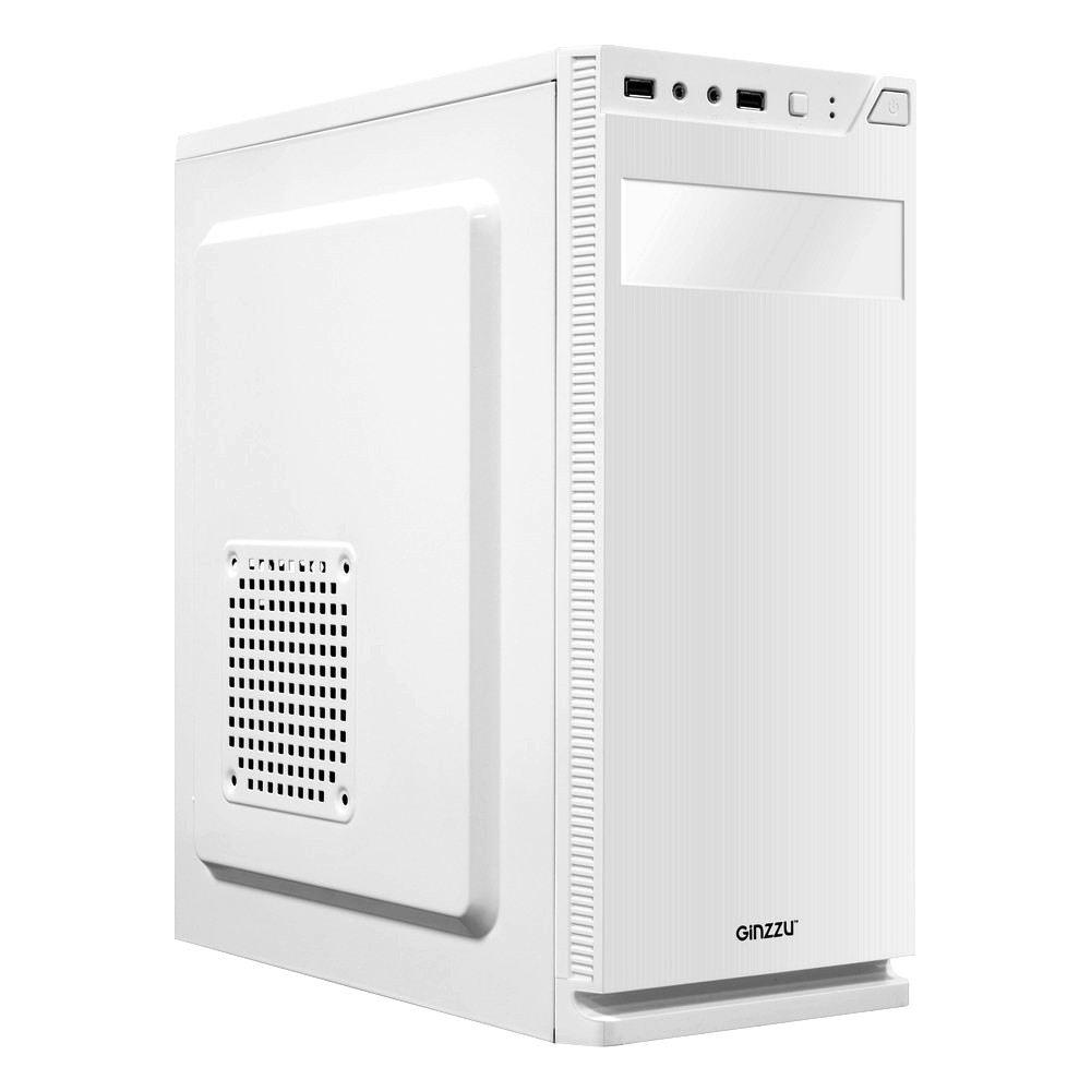Корпус компьютерный Ginzzu A220 White White, купить в Москве, цены в интернет-магазинах на Мегамаркет