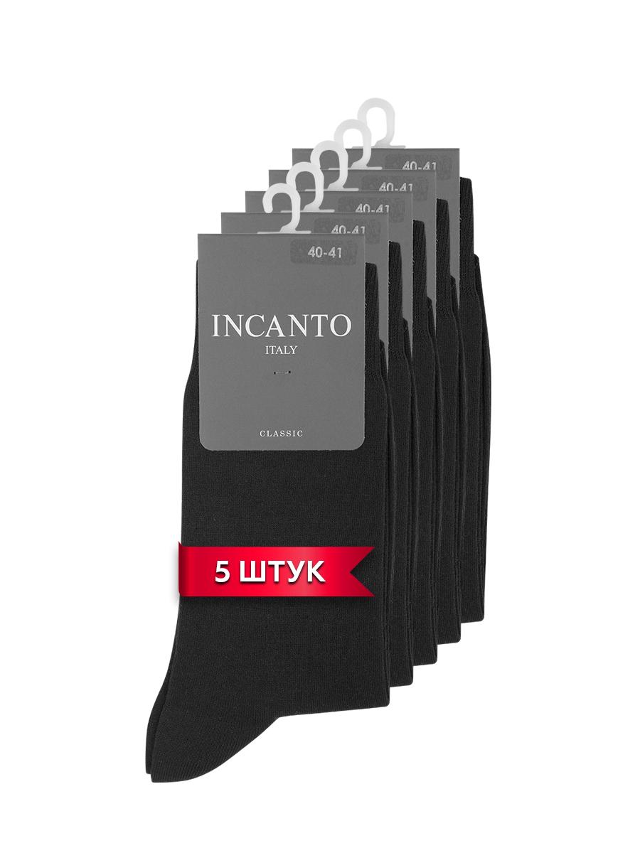 Комплект носков мужских Incanto BU733008(5 пар) черных 42-43 - купить в Incanto Томилино (со склада МегаМаркет), цена на Мегамаркет