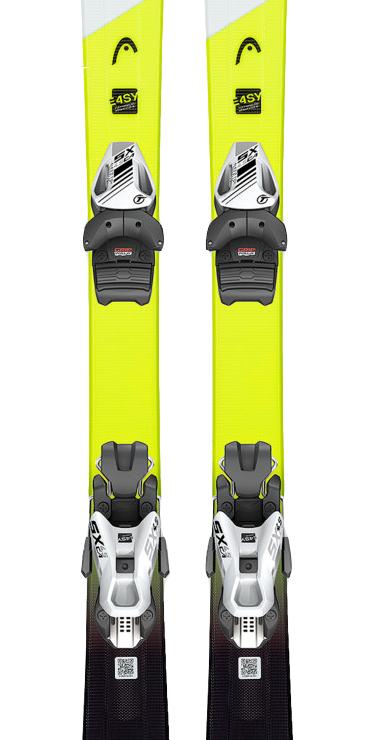 Горные Лыжи Head 2021-22 Supershape Team Easy +Sx 7.5 Gw Ca Brake 78 [J] White/Yellow