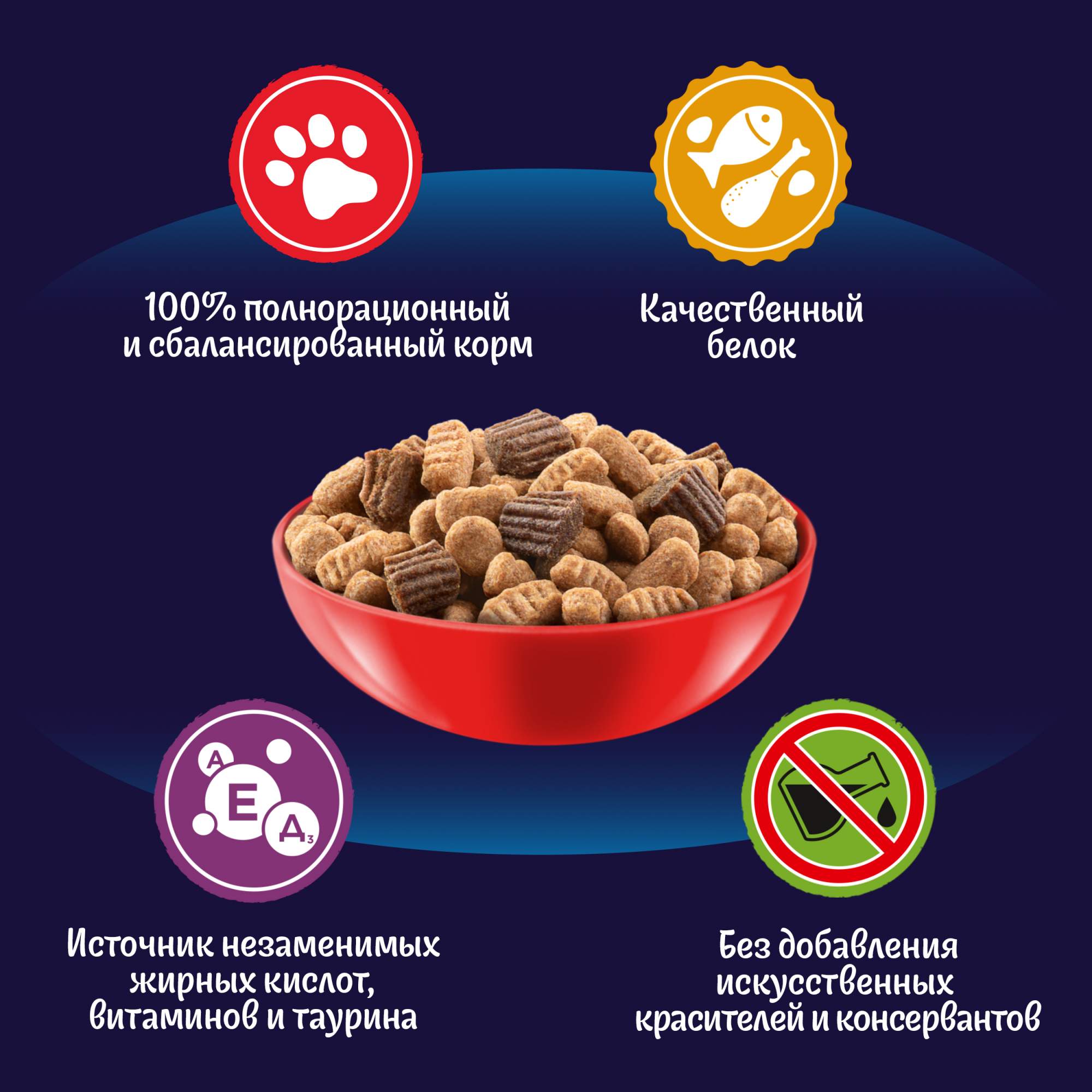 Купить сухой корм для кошек Felix Двойная вкуснятина, с мясом, 10 кг ...