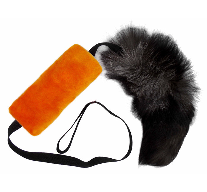 Грейфер (игрушка для перетягивания) для собак Petto Шуршик, оранжевый, 25 см
