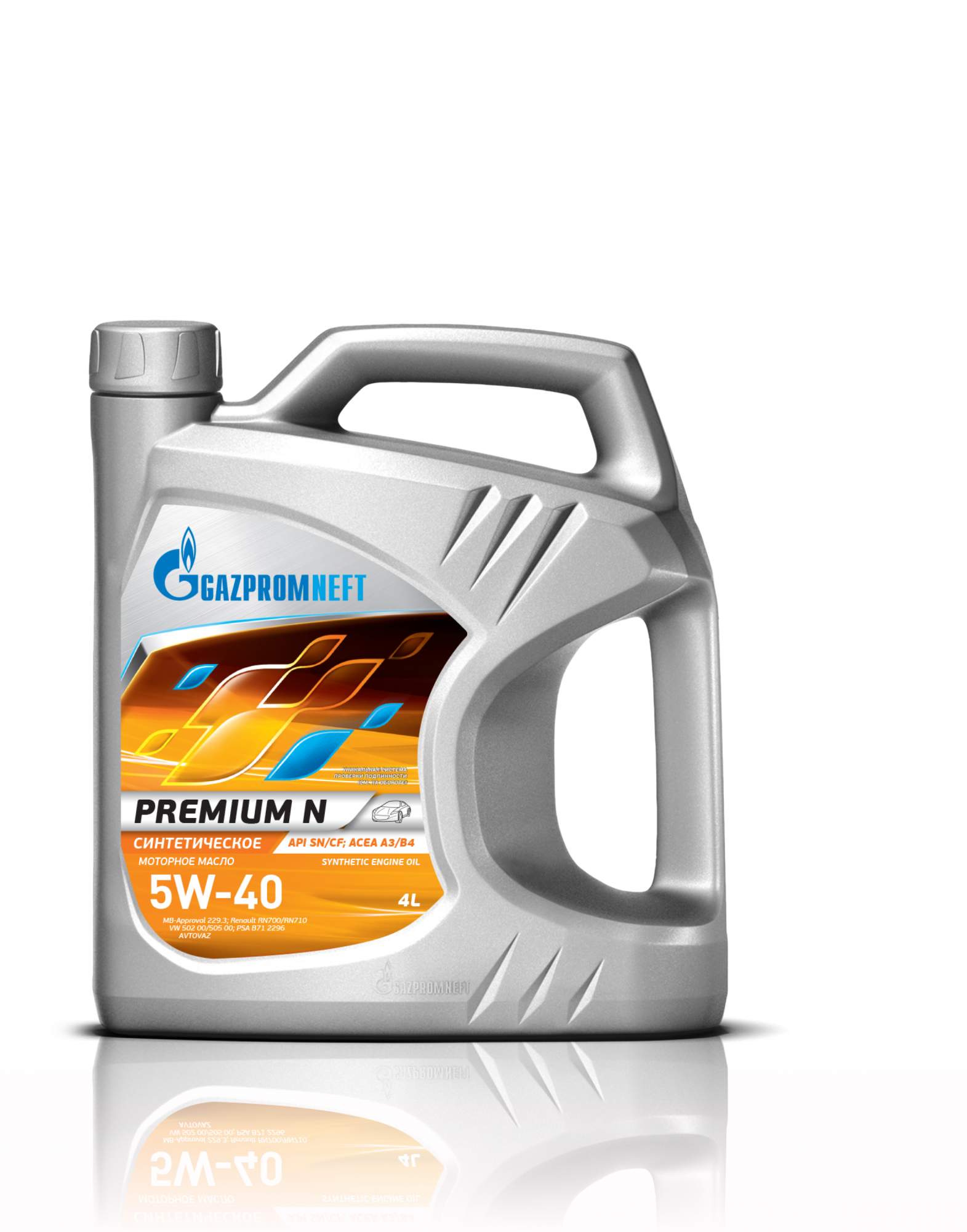 Моторное масло Gazpromneft Premium N 5W40 4л - купить в Официальный Дистрибьютор Моторных Масел, цена на Мегамаркет