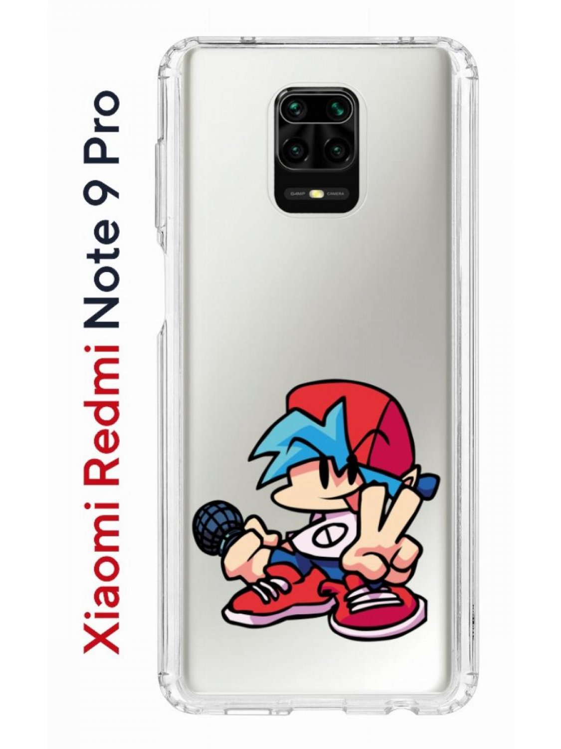 Чехол на Redmi Note 9 Pro/9s/9 Pro Max Kruche Print FNF  Boyfrend,противоударный бампер, купить в Москве, цены в интернет-магазинах  на Мегамаркет