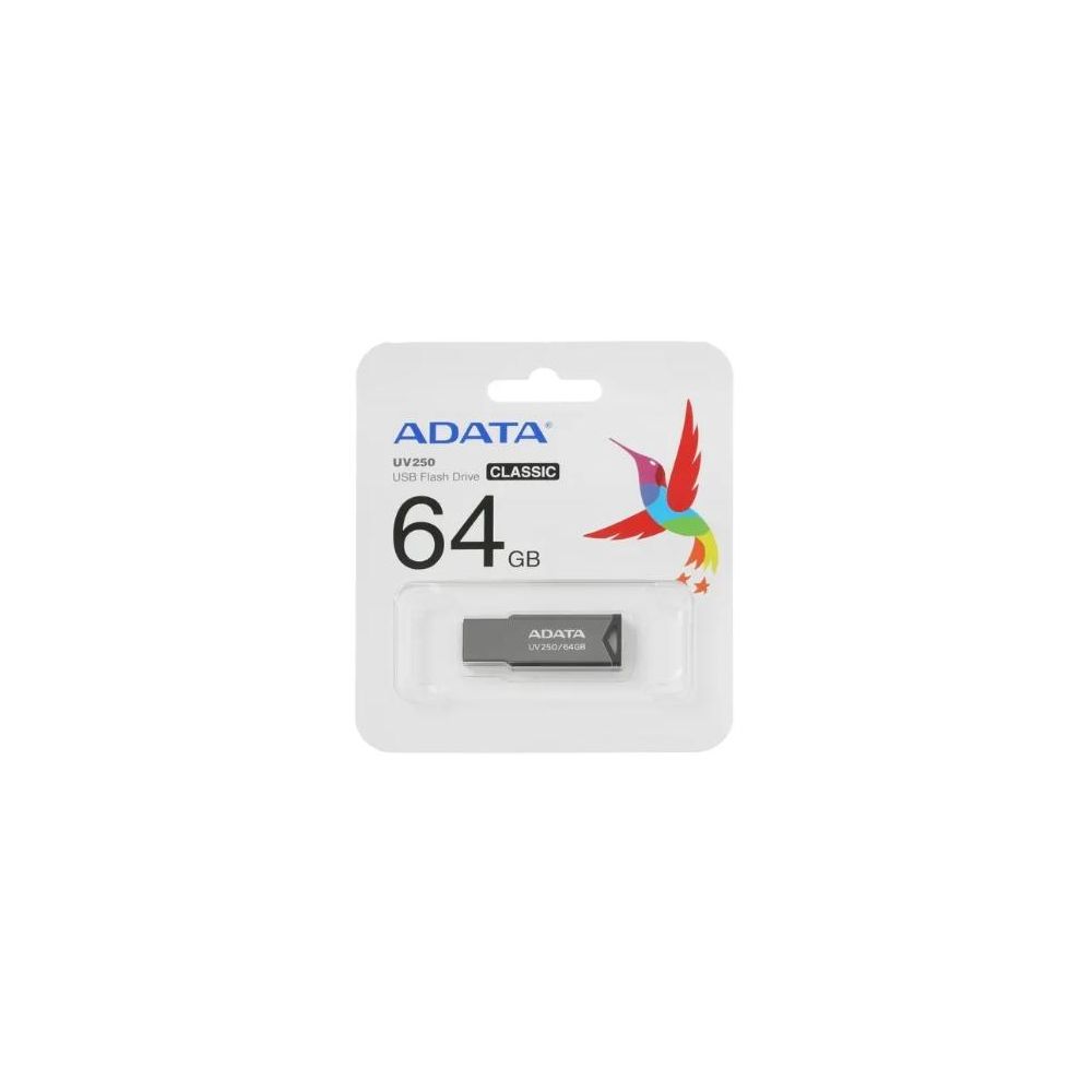 ADATA UV250, USB 2.0 64GB [AUV250-64G-RBK], купить в Москве, цены в интернет-магазинах на Мегамаркет