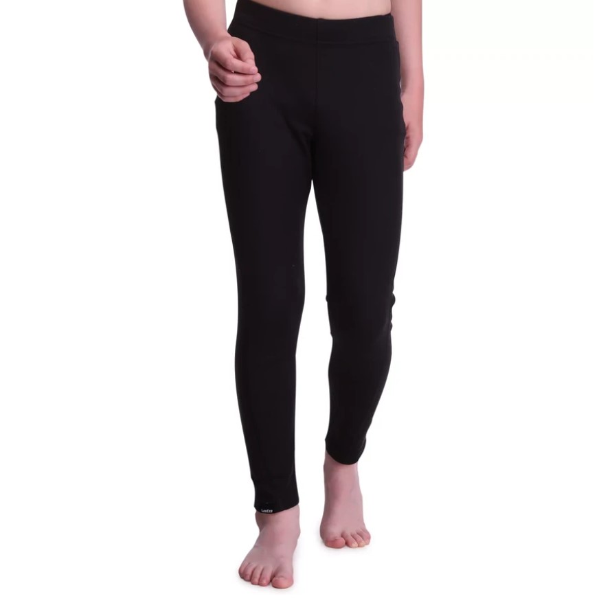 Купить термобелье Decathlon (низ) лыжное детское черное 100 SIMPLE WARMPANT JR BLACK P, AGE 12, цены в Москве на Мегамаркет