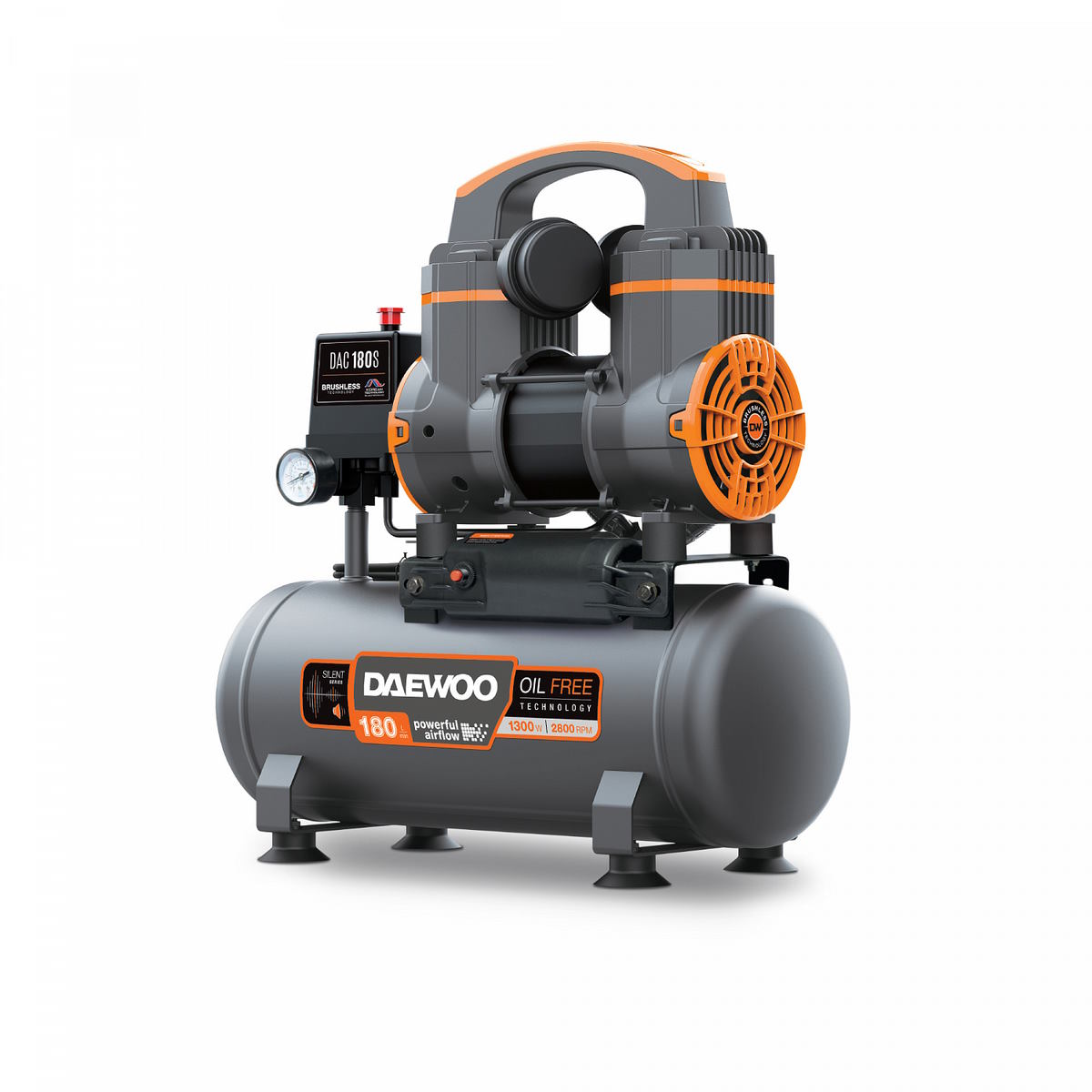 Поршневой компрессор DAEWOO DAC 180S 1.3 кВт 180 л/мин , цены в .