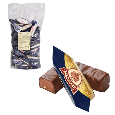 Конфеты шоколадные БАБАЕВСКИЙ с дробленым миндалем и вафельной крошкой, 1000 г ББ12279