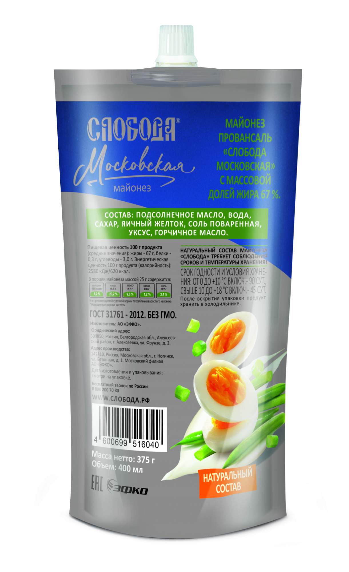 Майонез слобода отзывы