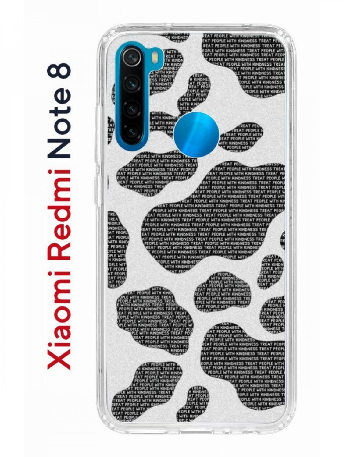 Чехол на Xiaomi Redmi Note 8 Kruche Print Доброта,противоударный бампер,с  защитой камеры, купить в Москве, цены в интернет-магазинах на Мегамаркет