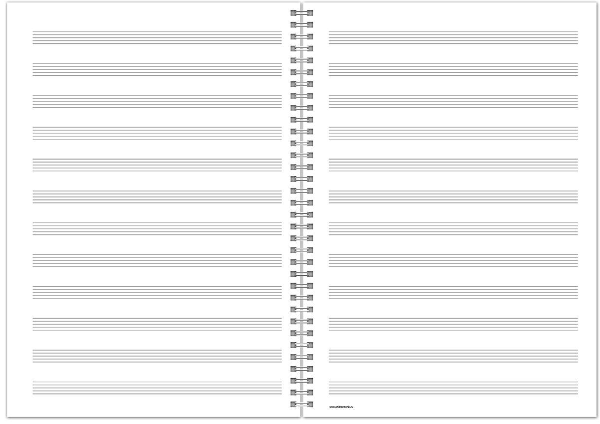 Купить тетрадь для нот А4, 48 стр., пружина, концертный зал, цены на  Мегамаркет | Артикул: 600012671679