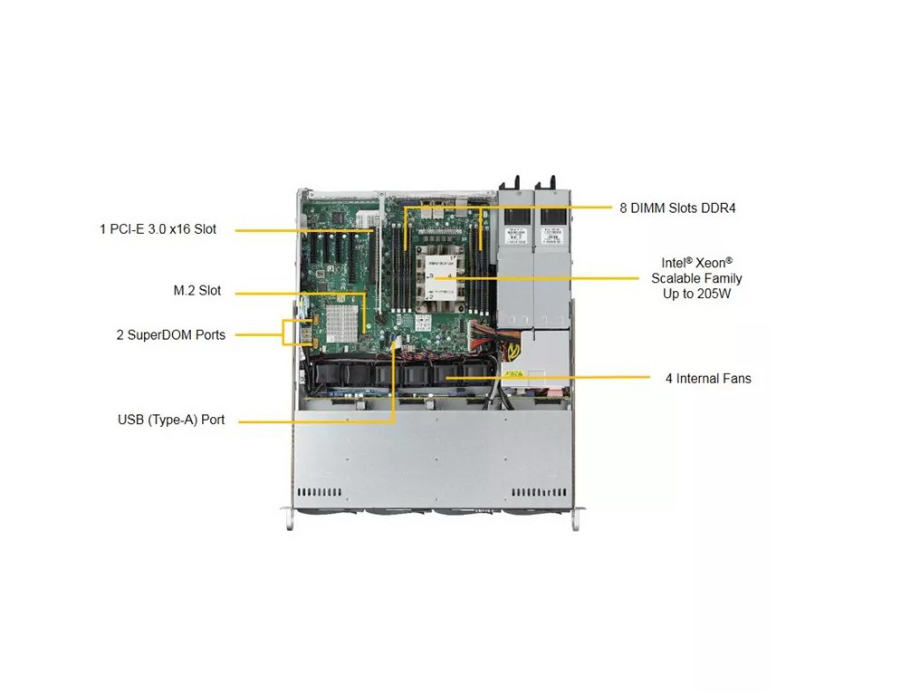 Серверная платформа SuperMicro SYS-5019P-MTR