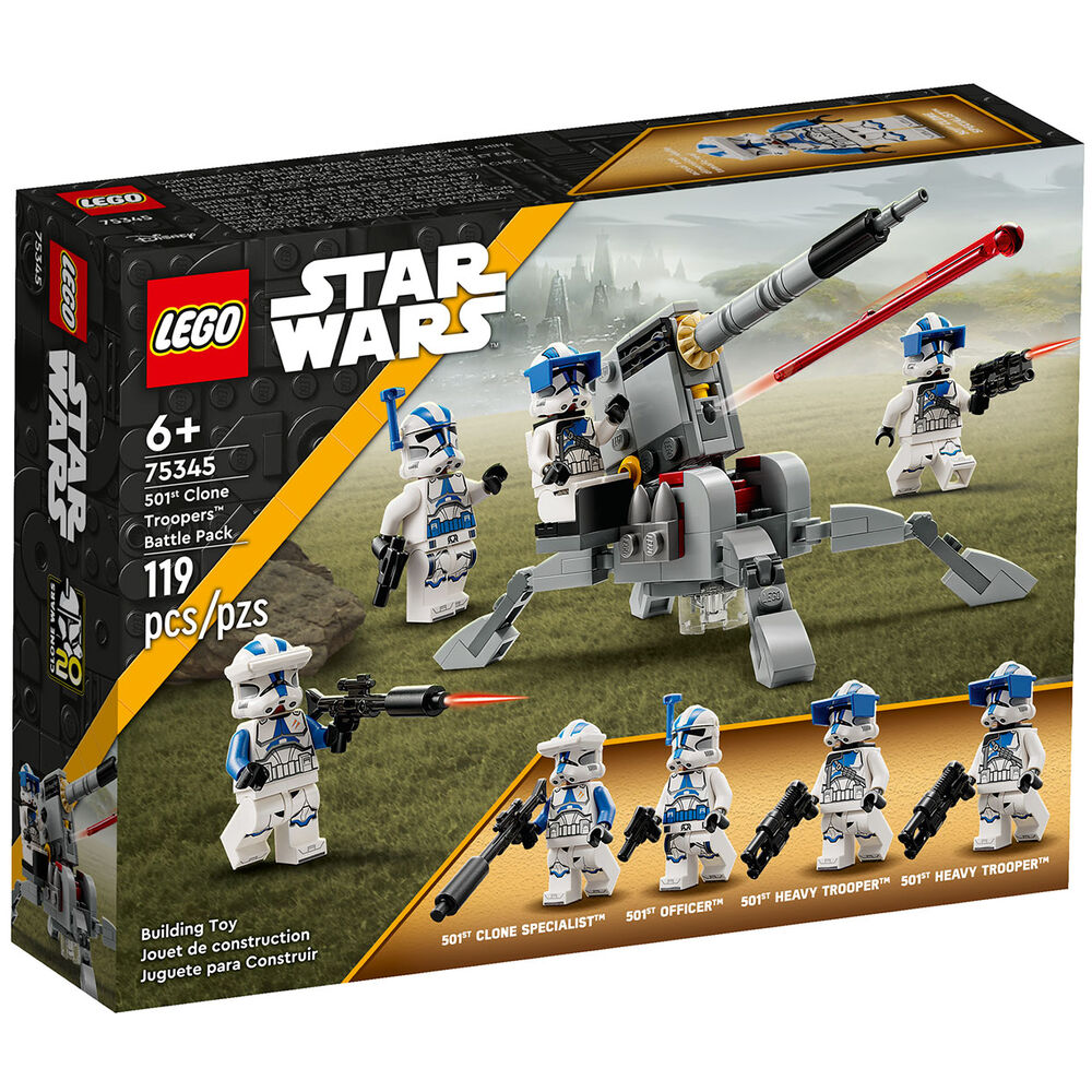 Купить конструктор LEGO Star Wars Боевой набор клонов 501-го легиона 75345, цены на Мегамаркет | Артикул: 600011073906