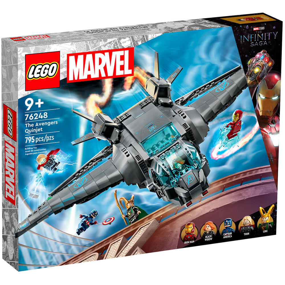 Купить конструктор LEGO Super Heroes Квинджет Мстителей, 795 деталей, 76248, цены на Мегамаркет | Артикул: 600011073907