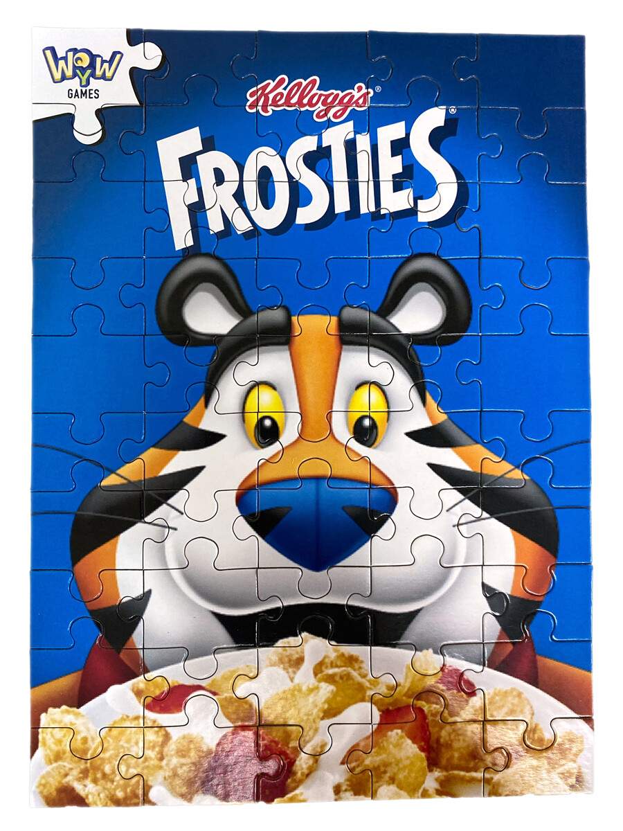 Купить пазл Kelloggs 16x22 см., 50 элементов, тип Frosties цвет синий  190231D, цены на Мегамаркет | Артикул: 600004905030