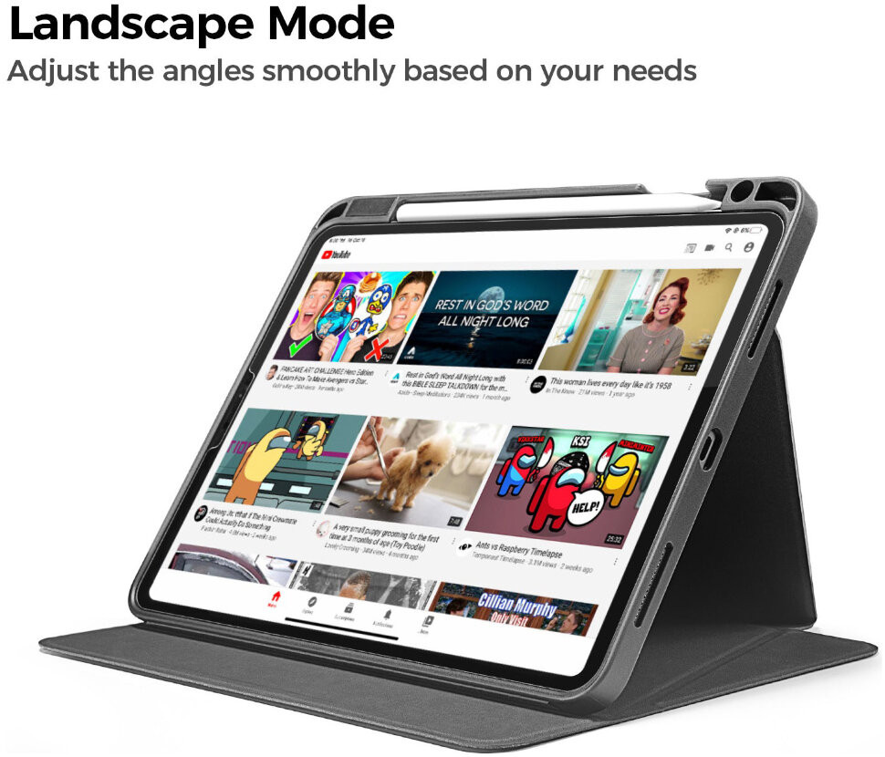 Чехол Tomtoc Tablet case для iPad Air 4 10.9", цвет Черный (B02-005D)