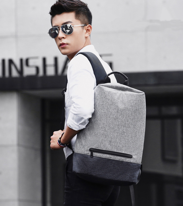 Рюкзак для ноутбука мужской MyPads M1759 серый
