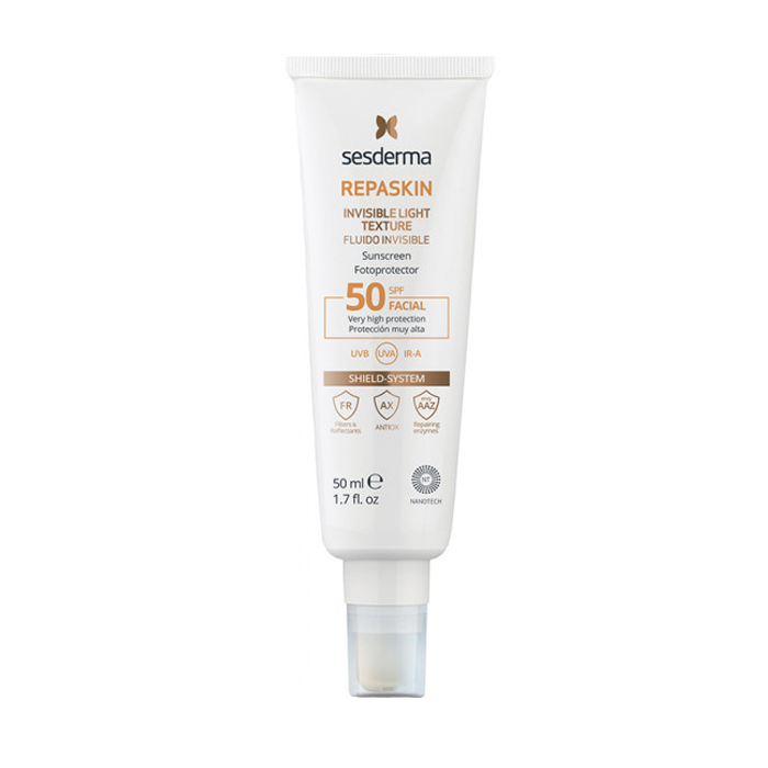Солнцезащитный крем Sesderma Repaskin Invisible Light Texture Facial Sunscreen SPF50 50 мл - купить в fitomarket, цена на Мегамаркет