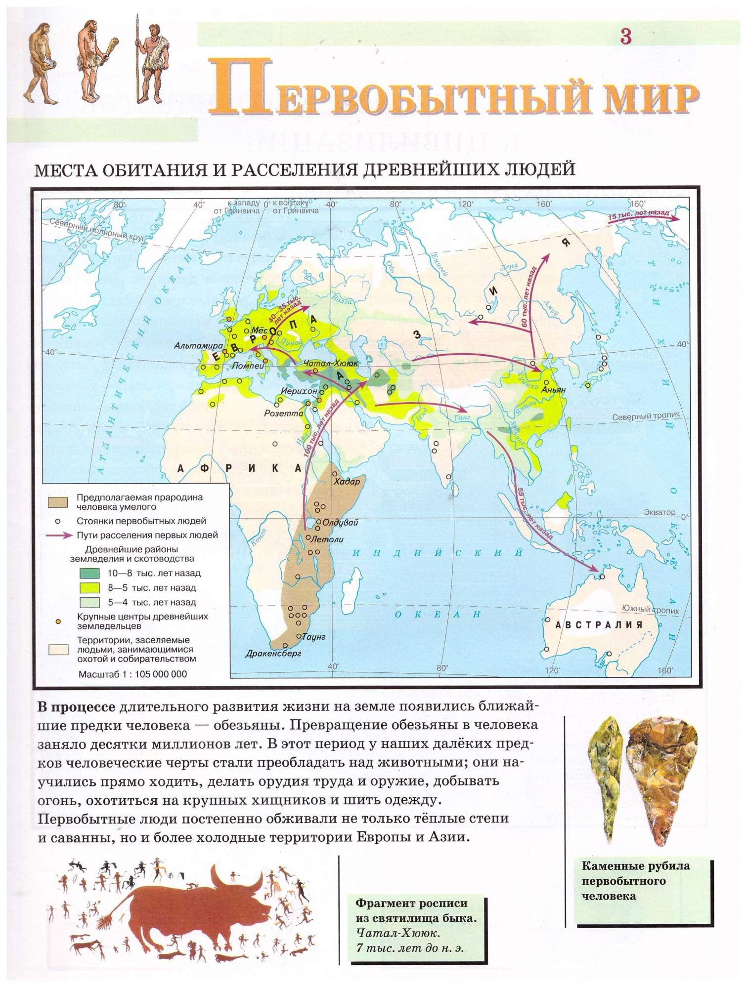 История человечества карта