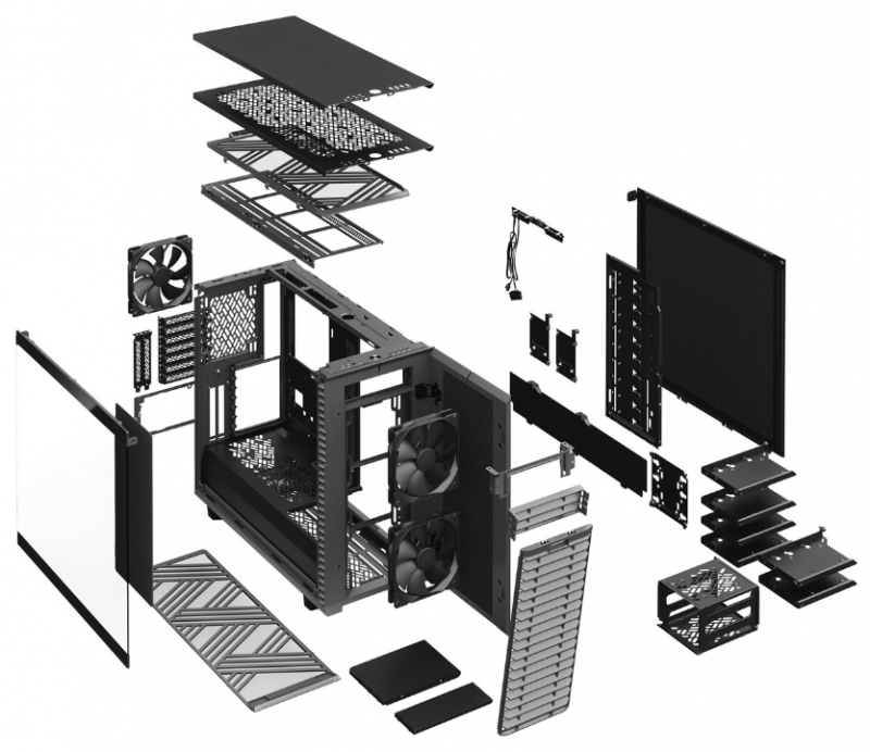 Fractal Design Boitier Pc Define 7 - Gris - Format Atx (fd-c-def7a-07) à  Prix Carrefour