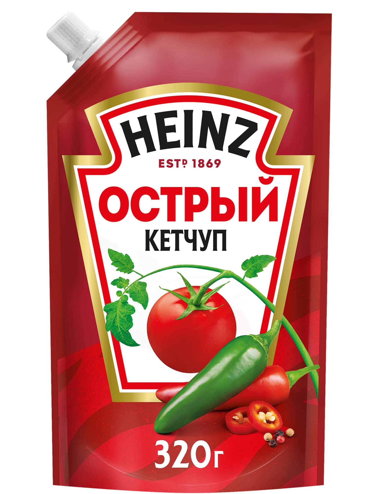 Купить кетчуп Heinz Острый 320г, цены на Мегамаркет | Артикул: 100029933908
