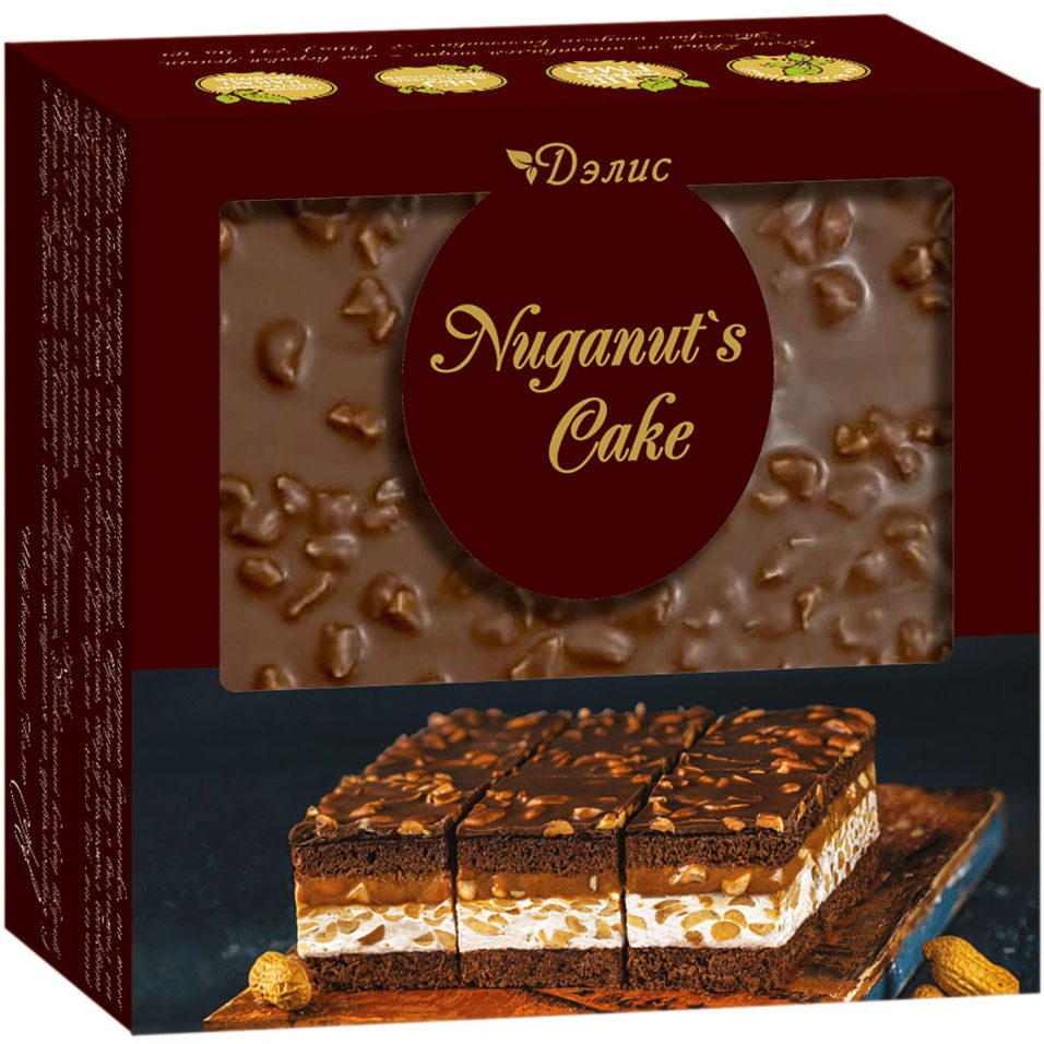 Торт La Creme Клер Дэлис Nuganuts cake 250г