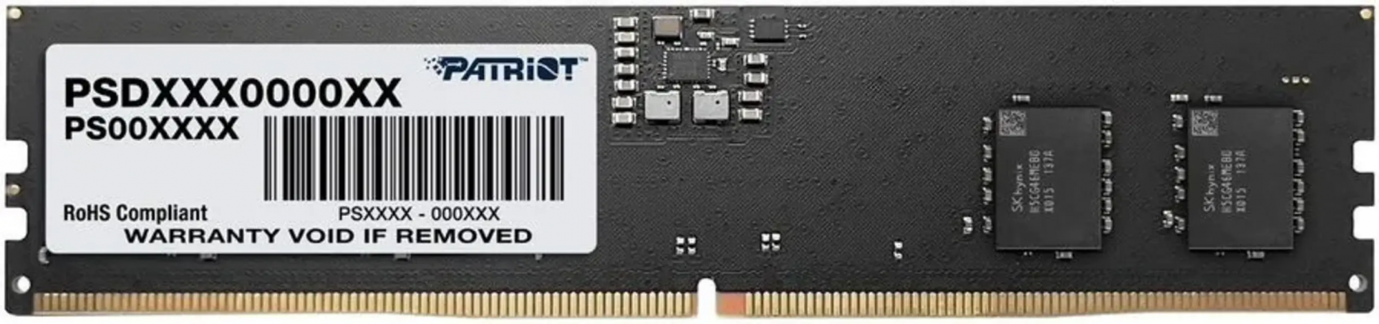 Оперативная память Patriot Signature 8Gb DDR5 4800MHz (PSD58G520041) - купить в Нембус, цена на Мегамаркет