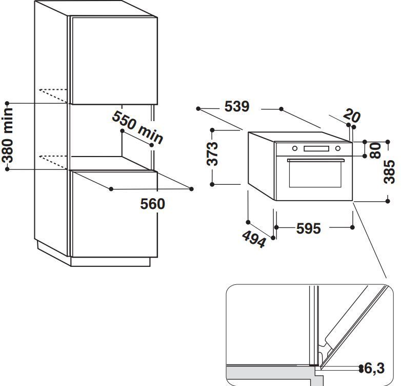 Hotpoint ariston fa3 540 jh ix ha схема встраивания