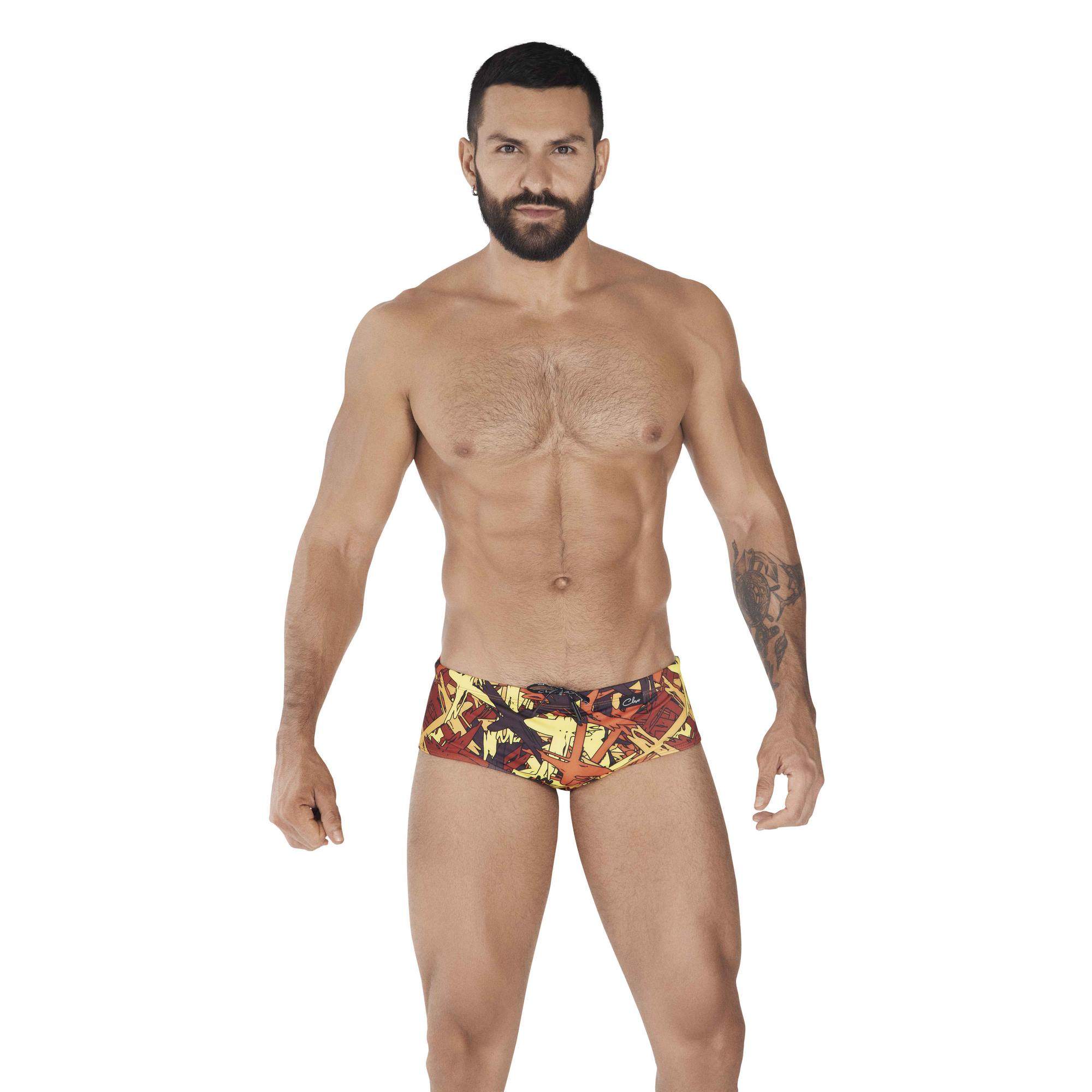 Плавки мужские Clever Masculine Underwear 0376 оранжевые L