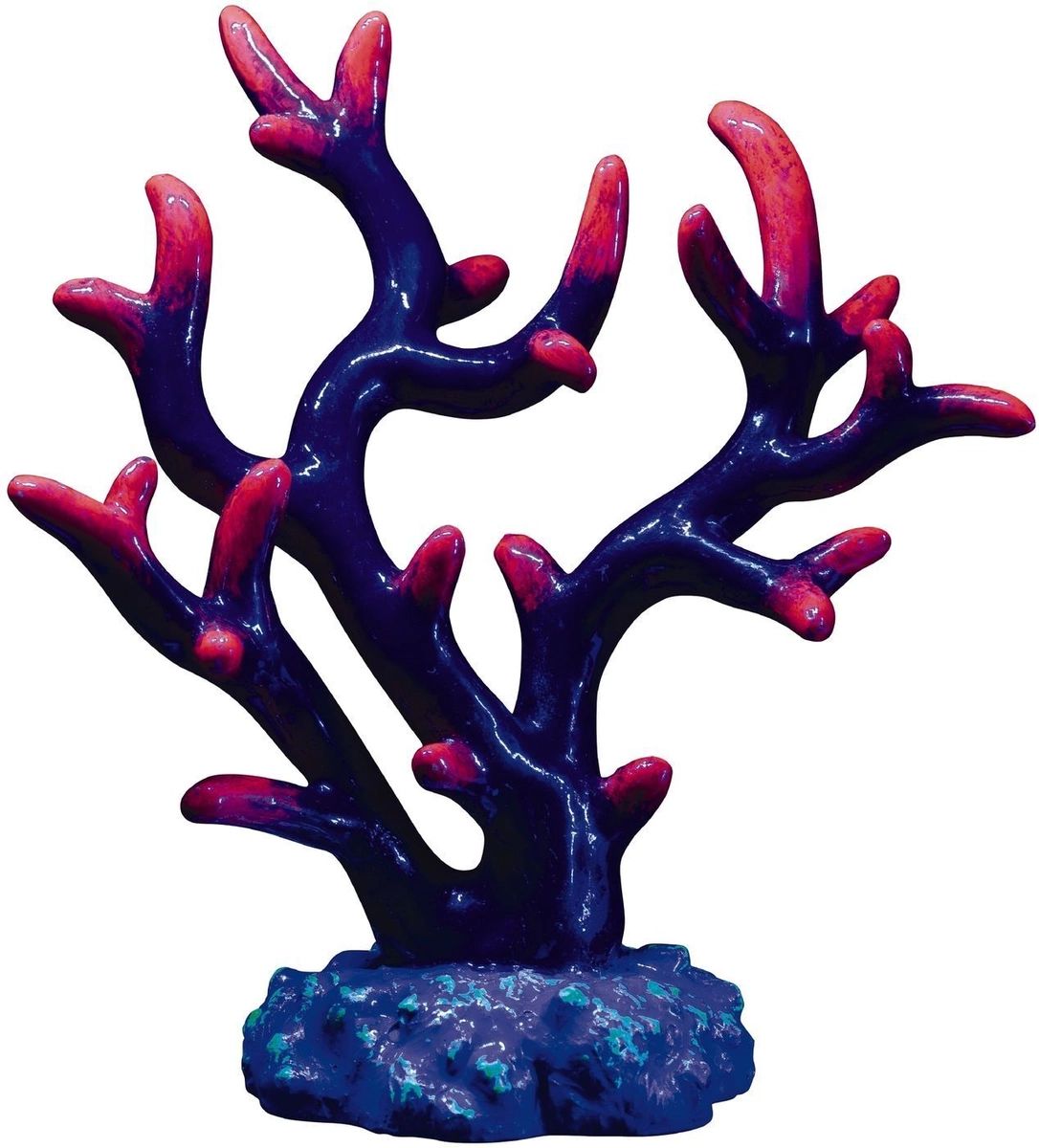 Декорация для аквариума GLOFISH Оранжевый коралл с GLO-эффектом, пластик, 5х4.5х11 см