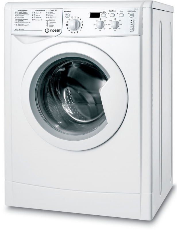 Стиральная машина Indesit IWSD 6105 (CIS).L белый - купить в Торговый дом Техносфера, цена на Мегамаркет