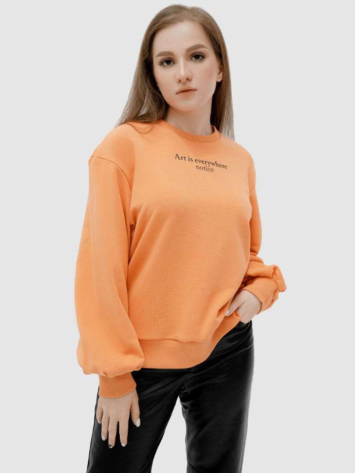 Свитшот женский Reversal RX-9904-3-Art оранжевый XS