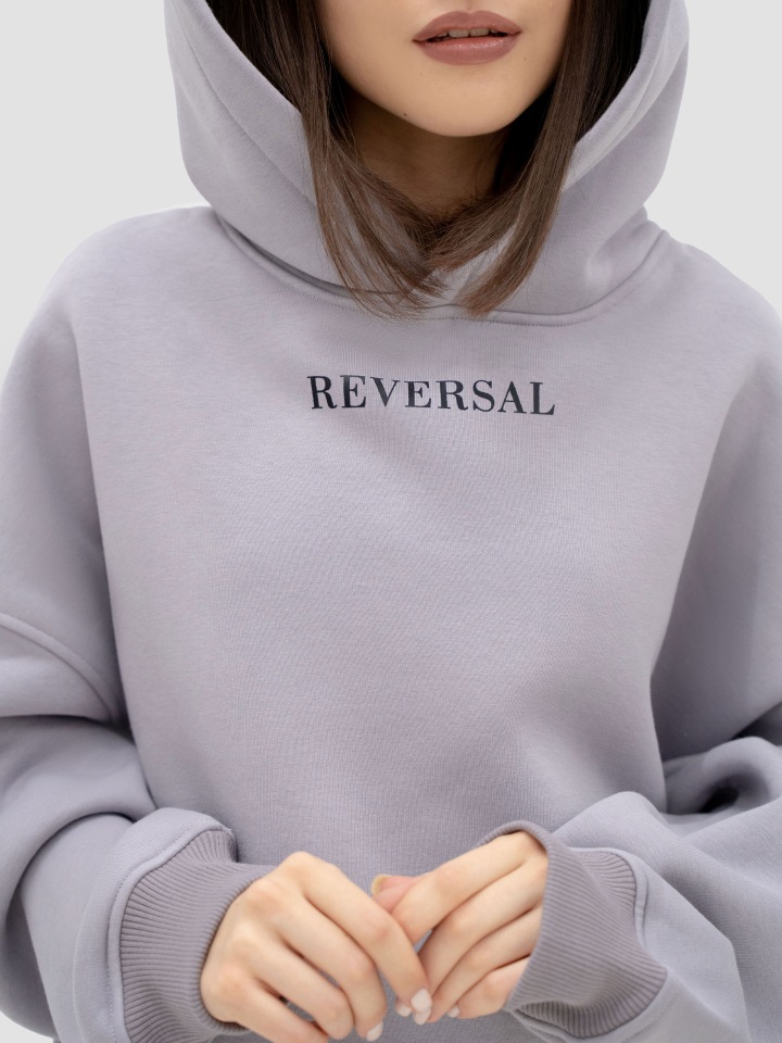 Худи женское Reversal RX-9911-Reversal серое XL