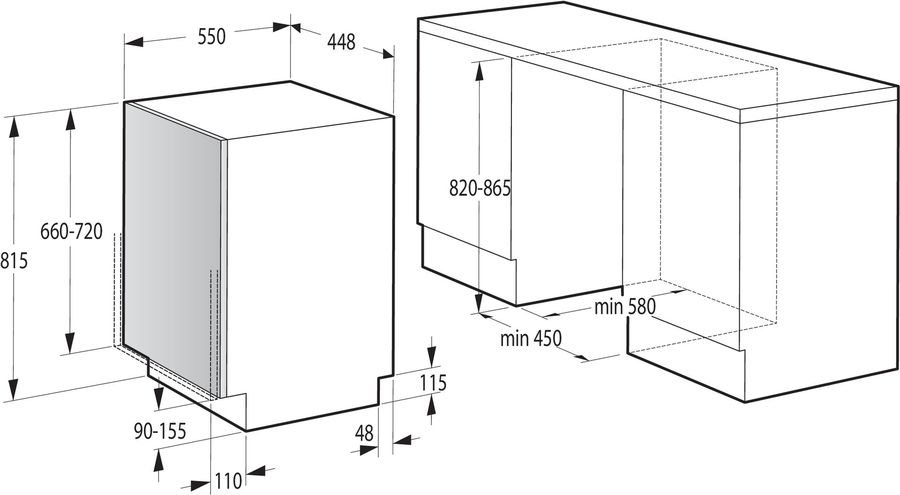 Посудомоечная машина gorenje gv520e10