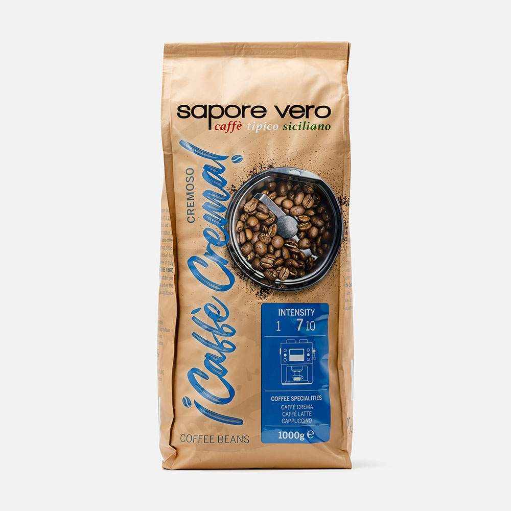 Кофе Sapore Vero Cremoso Caffe Crema в зернах 1 кг - купить в Умный Импорт (со склада МегаМаркет), цена на Мегамаркет