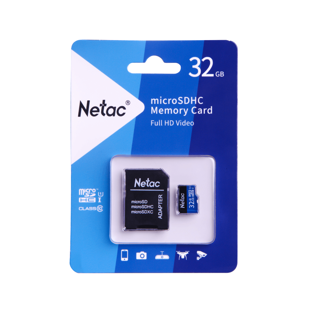 Карта памяти Netac P500 microSDHC 32GB (NT02P500STN-032G-R) - отзывы  покупателей на маркетплейсе Мегамаркет | Артикул: 100028173959