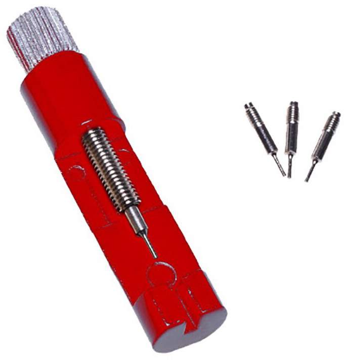 Инструмент GSMIN B90 для регулировки длины ремешков и браслетов часов (Красный)